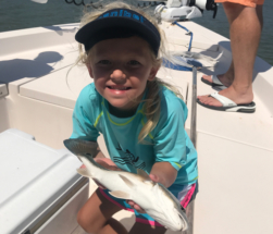 Gracies Catches her First Redfish